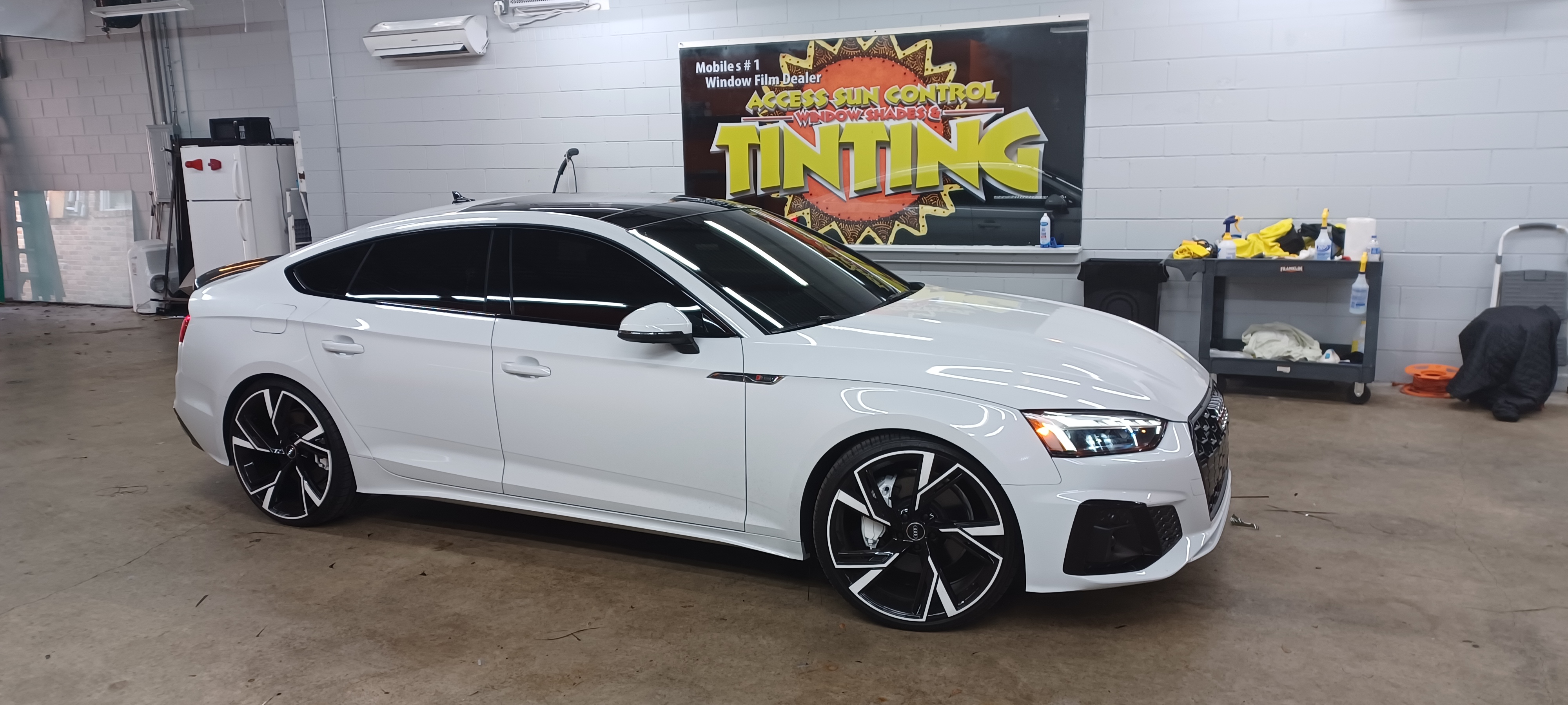 Custom dark tint on truck – sleek & stylish